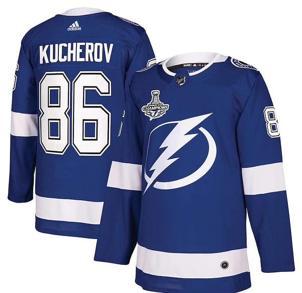 Women's Nikita Kucherov Blue 2020 Stanley Cup Champions Patch Team Jersey