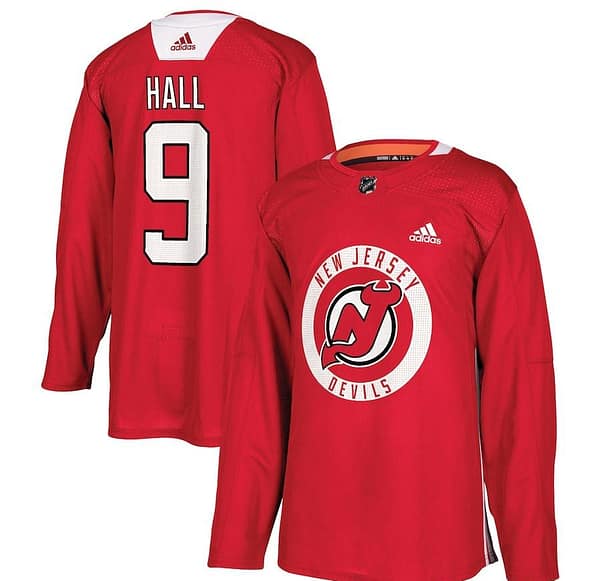 Women's Taylor Hall Red Practice Player Team Jersey