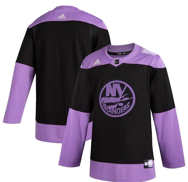 Women's Black Hockey Fights Cancer Practice Team Jersey