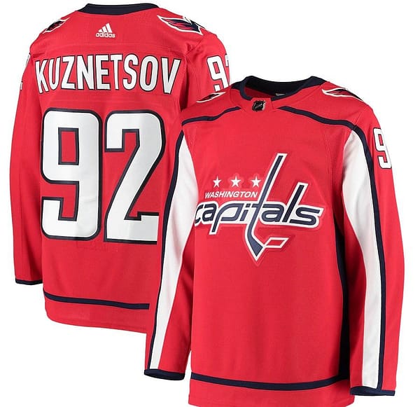 Women's Evgeny Kuznetsov Red Home Player Team Jersey