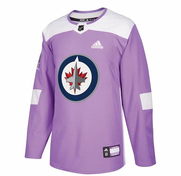 Women's Purple Hockey Fights Cancer Practice Team Jersey