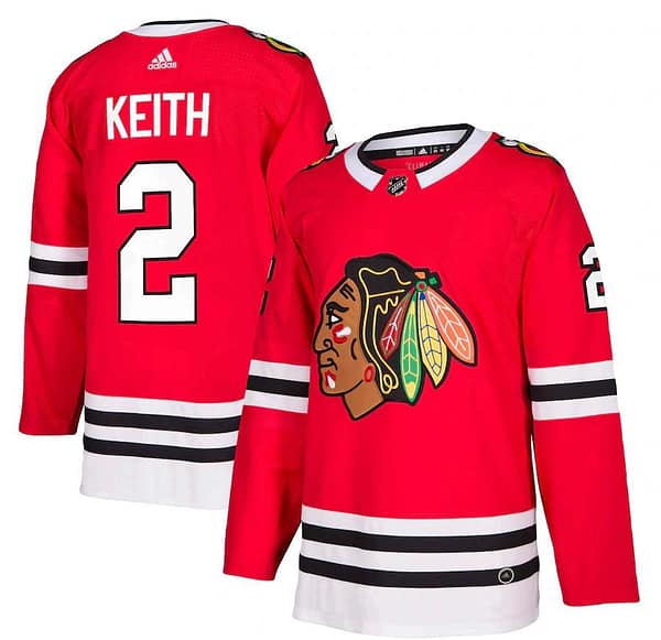 Men's Duncan Keith Red Player Team Jersey