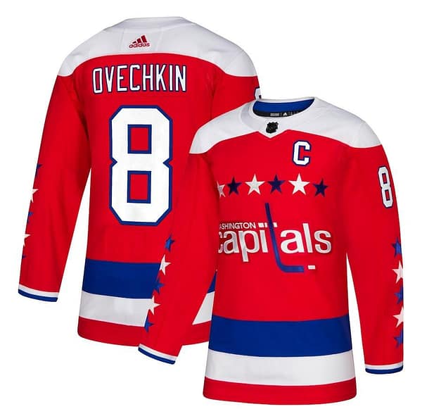 Men's Alexander Ovechkin Red Alternate Player Team Jersey