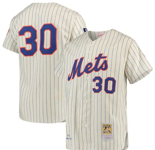 Men's Nolan Ryan Cooperstown Collection Throwback Jersey - Cream