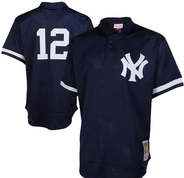 Men's Wade Boggs Navy Cooperstown Mesh Batting Practice Throwback Jersey