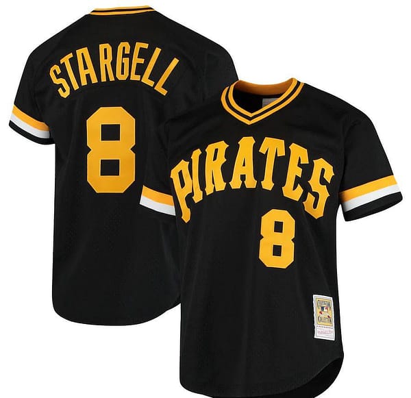 Men's Willie Stargell Black Cooperstown Collection Batting Practice Throwback Jersey