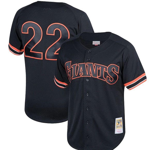 Men's Will Clark Black Fashion Cooperstown Collection Mesh Batting Practice Throwback Jersey
