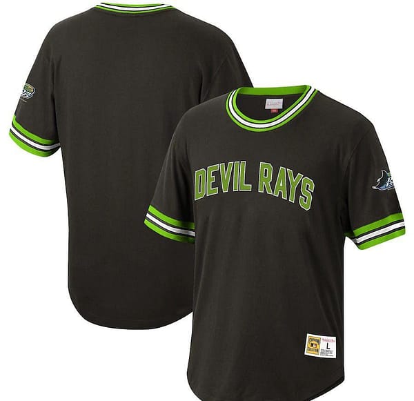Men's Black Cooperstown Collection Wild Pitch Throwback Jersey