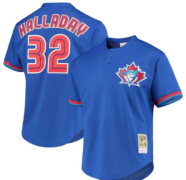Men's Roy Halladay Royal Cooperstown Collection Throwback Jersey