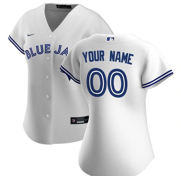 Women's White 2020 Home Custom Team Jersey