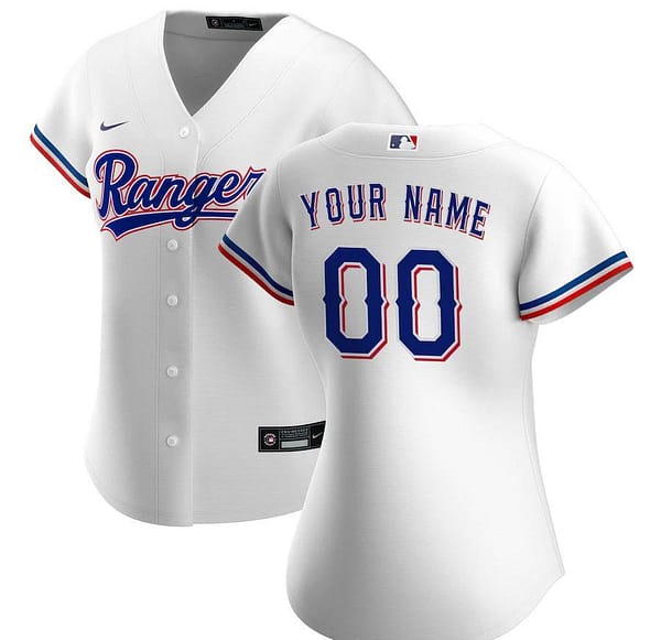 Women's White 2020 Home Custom Team Jersey