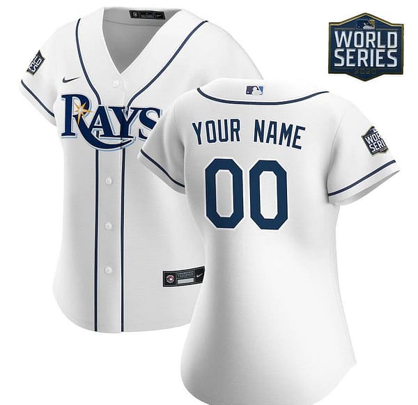 Women's White 2020 World Series Bound Custom Team Jersey