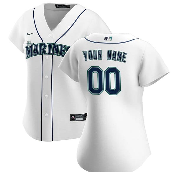 Women's White 2020 Home Custom Team Jersey