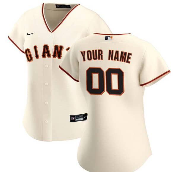 Women's Cream 2020 Home Custom Team Jersey