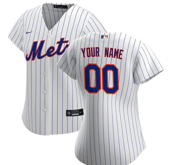 Women's White&Royal 2020 Home Custom Team Jersey