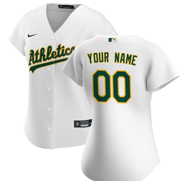 Women's White 2020 Home Custom Team Jersey