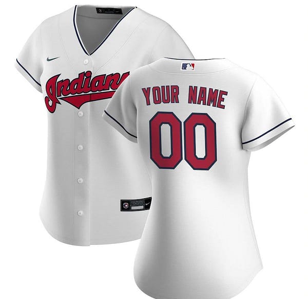 Women's White 2020 Home Custom Team Jersey