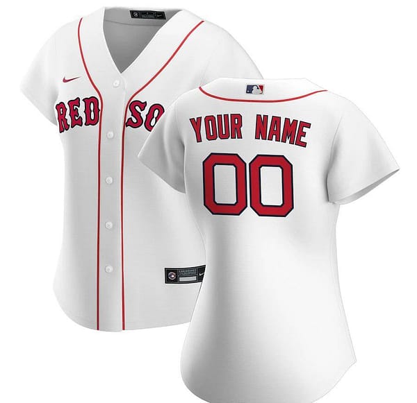 Women's White 2020 Home Custom Team Jersey