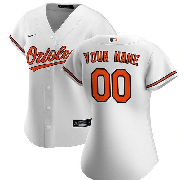 Women's White 2020 Home Custom Team Jersey