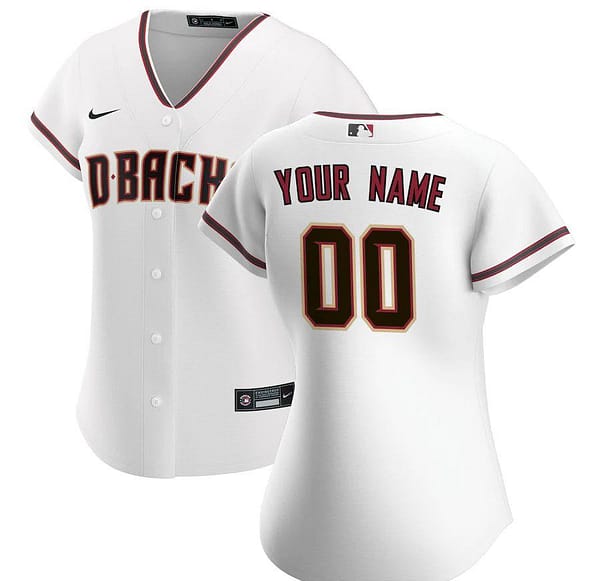 Women's White 2020 Home Custom Team Jersey