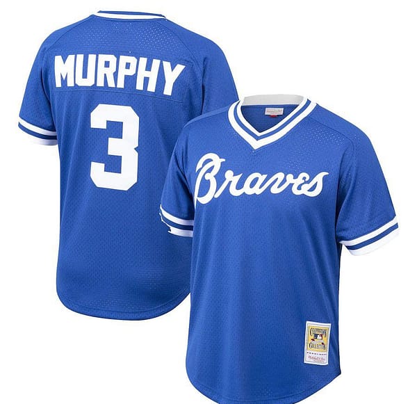 Men's Dale Murphy Royal Cooperstown Collection Mesh Batting Practice Throwback Jersey