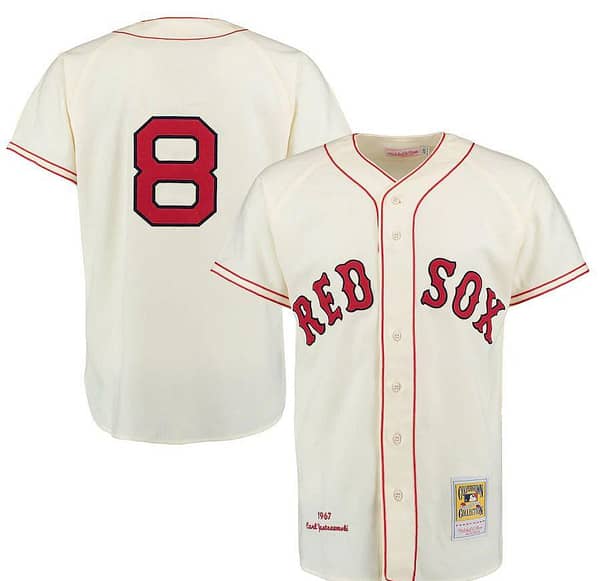 Men's Carl Yastrzemski Cream Throwback Jersey