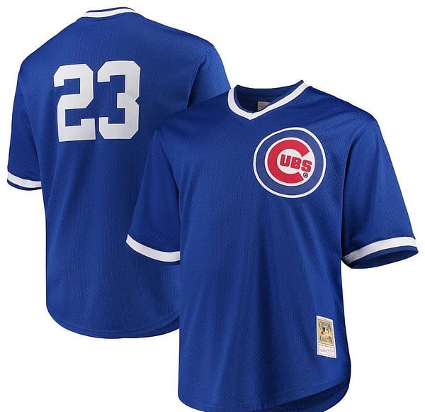 Men's Ryne Sandberg Royal Cooperstown Collection Mesh Batting Practice Throwback Jersey