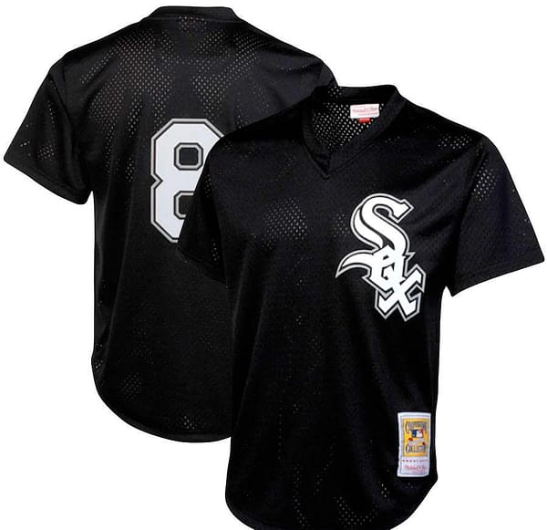 Men's Bo Jackson Black Cooperstown Collection Mesh Batting Practice Throwback Jersey