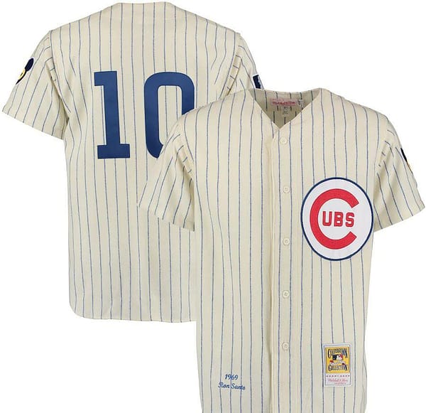 Men's Ron Santo Cream Throwback Jersey