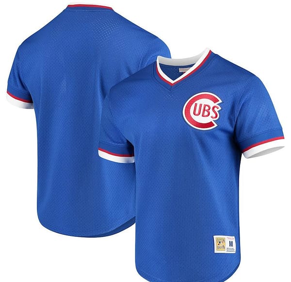 Men's Royal Mesh V-Neck Throwback Jersey