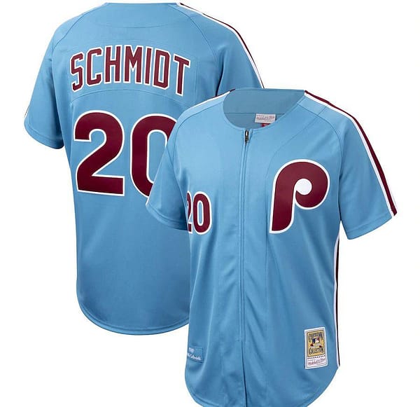 Men's Mike Schmidt Cooperstown Collection Throwback Jersey - Light Blue