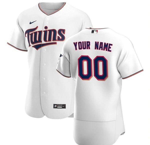 Men's White 2020 Home Authentic Custom Team Jersey