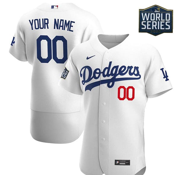 Men's White 2020 World Series Bound Custom Authentic Team Jersey