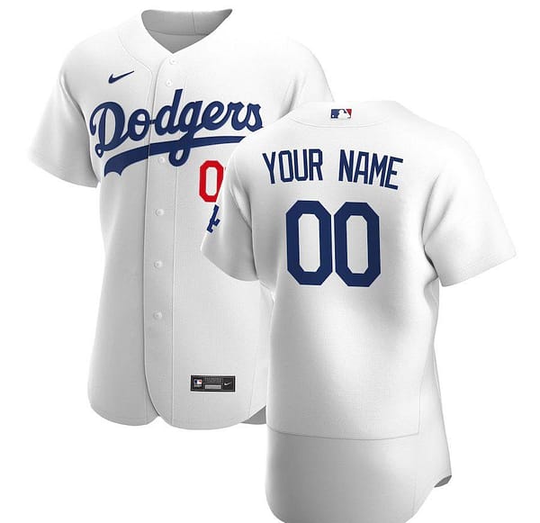 Men's White 2020 Home Authentic Custom Team Jersey