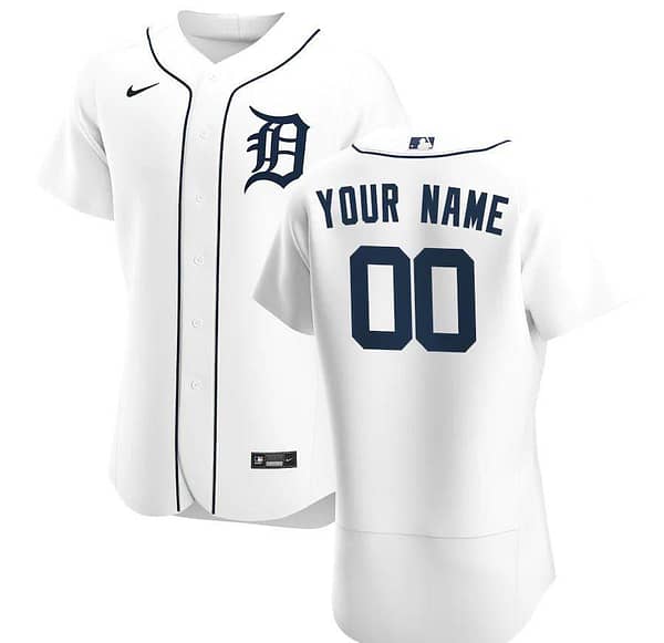 Men's White 2020 Home Authentic Custom Team Jersey