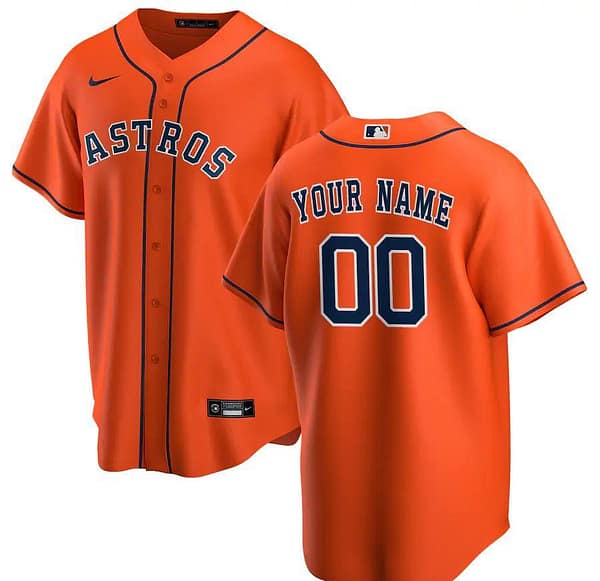 Men's Orange Alternate 2020 Custom Team Jersey