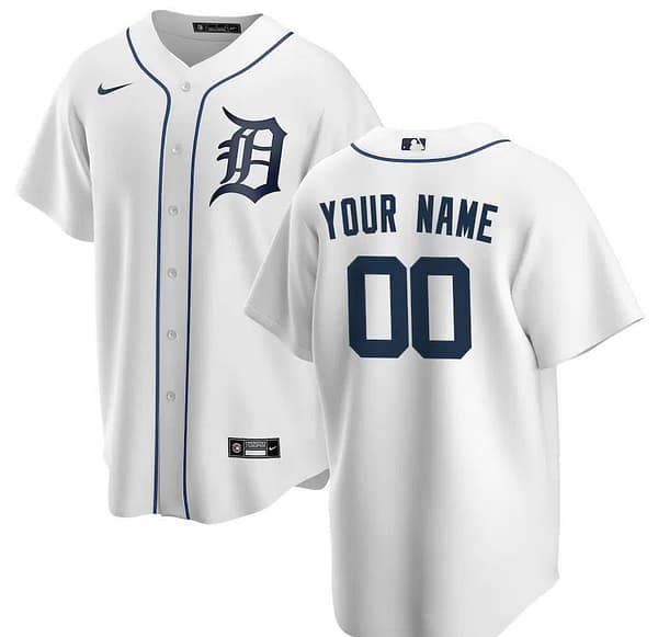 Men's White Home 2020 Custom Team Jersey