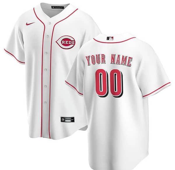 Men's White Home 2020 Custom Team Jersey