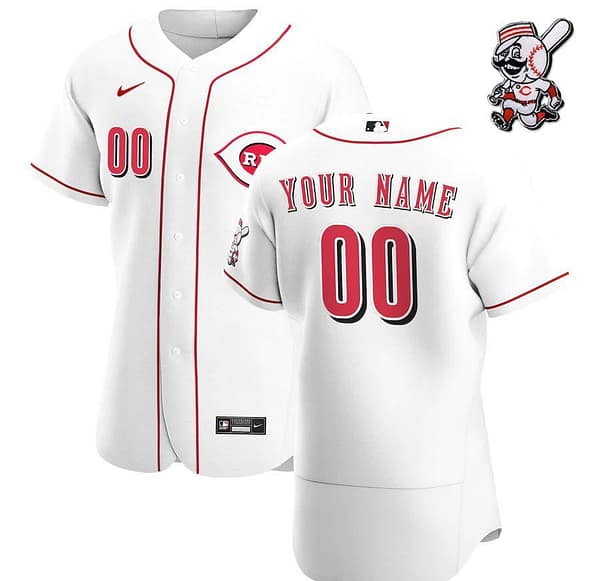 Men's White 2020 Home Authentic Custom Team Jersey