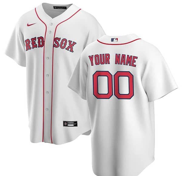 Men's White Home 2020 Custom Team Jersey