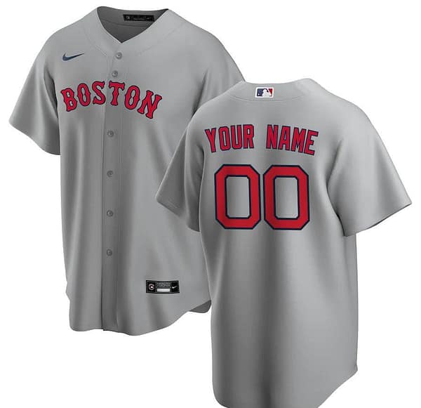 Men's Gray Road 2020 Custom Team Jersey