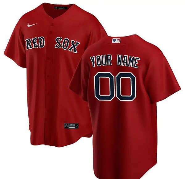 Men's Red Alternate 2020 Custom Team Jersey