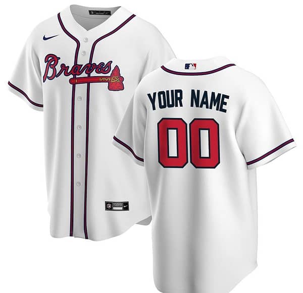 Men's White Home 2020 Custom Team Jersey
