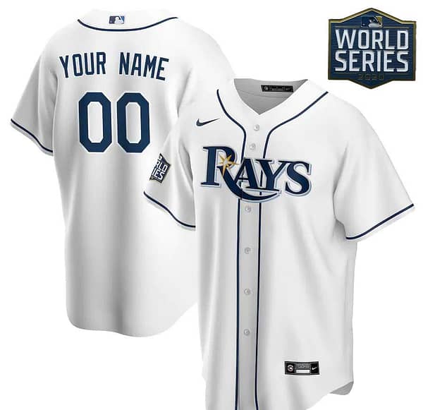 Youth White 2020 World Series Bound Custom Team Jersey