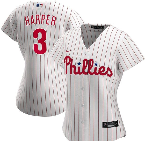 Women's Bryce Harper White Home 2020 Player Team Jersey