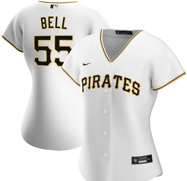 Women's Josh Bell White Home 2020 Player Team Jersey