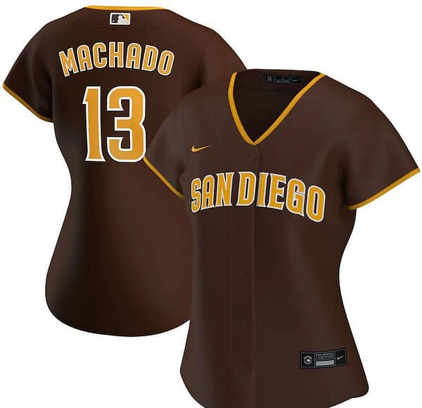 Women's Manny Machado Brown Road 2020 Player Team Jersey