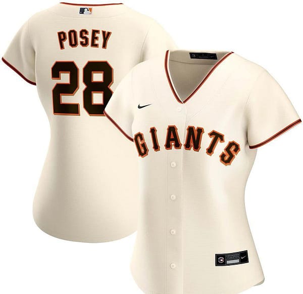Women's Buster Posey Cream Home 2020 Player Team Jersey