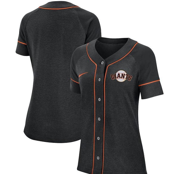 Women's Black Classic Baseball Team Jersey