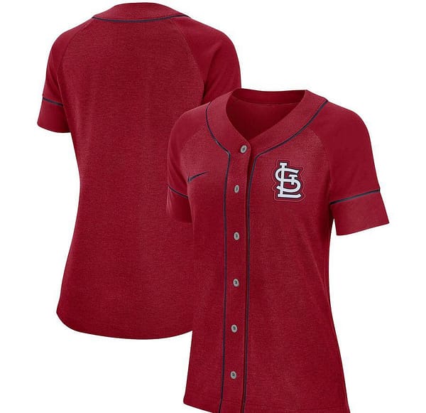 Women's Red Classic Baseball Team Jersey